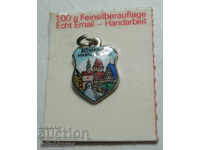 23469 Germania semn stema oraș Rothenburg argint 800 de probă