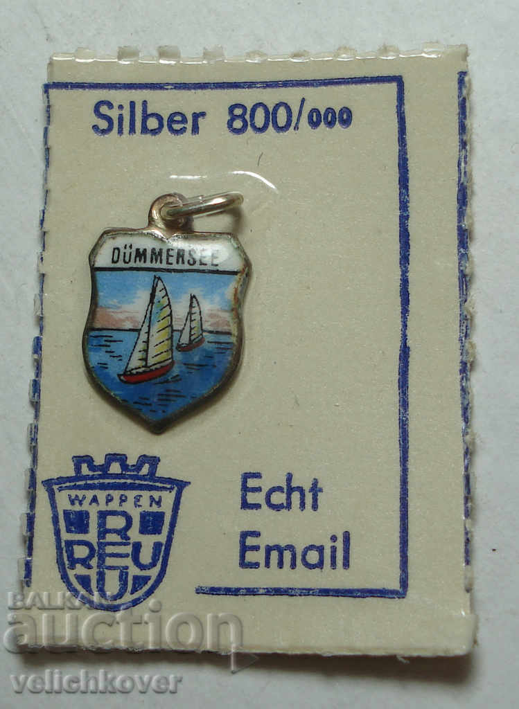 23474 Germany sign coat of arms city Dummersee silver sample 800