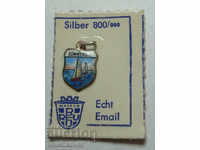 23474 Германия знак герб град Dummersee сребро проба 800