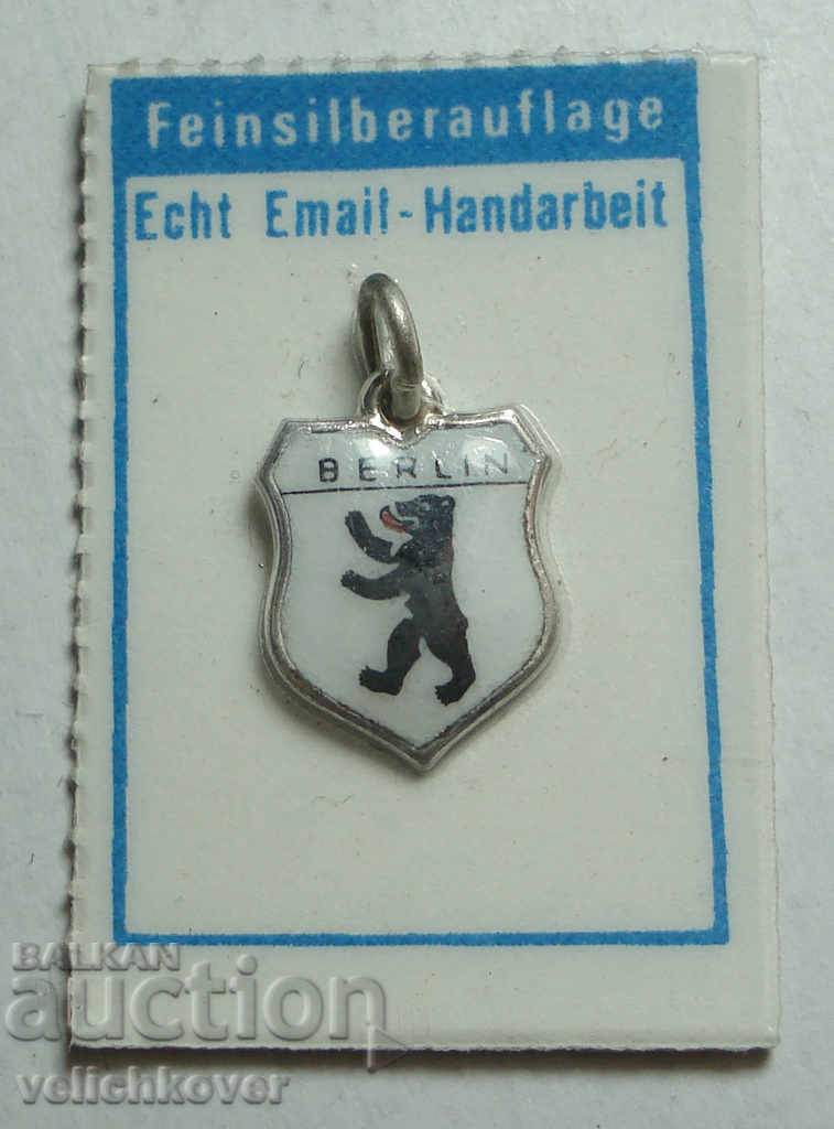 23475 Германия знак герб град Berlin сребро проба 800