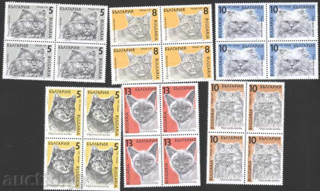 Чисти марки в карета  Котки 1989 от България