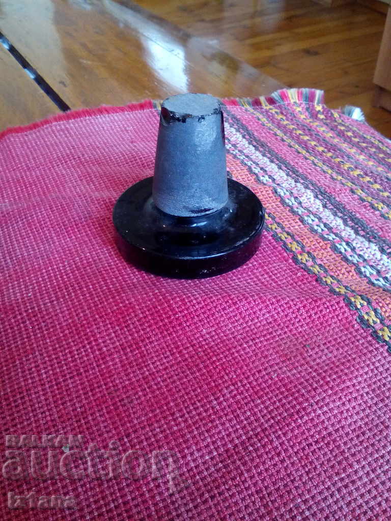 An old glass stopper, plug