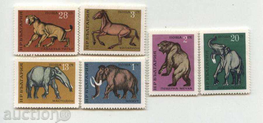 Чисти марки Изчезнали животни 1971 от България