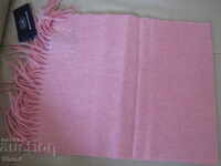 Eșarfă fină 100% cașmir, coral, Mongolia