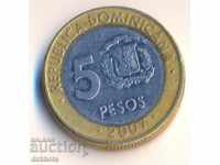 Republica Dominicană 5 pesos 2007