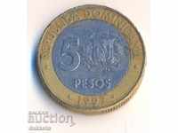 Доминиканска република 5 песос 1997 година