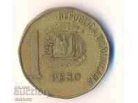 Dominican Republic 1 peso 2000 year