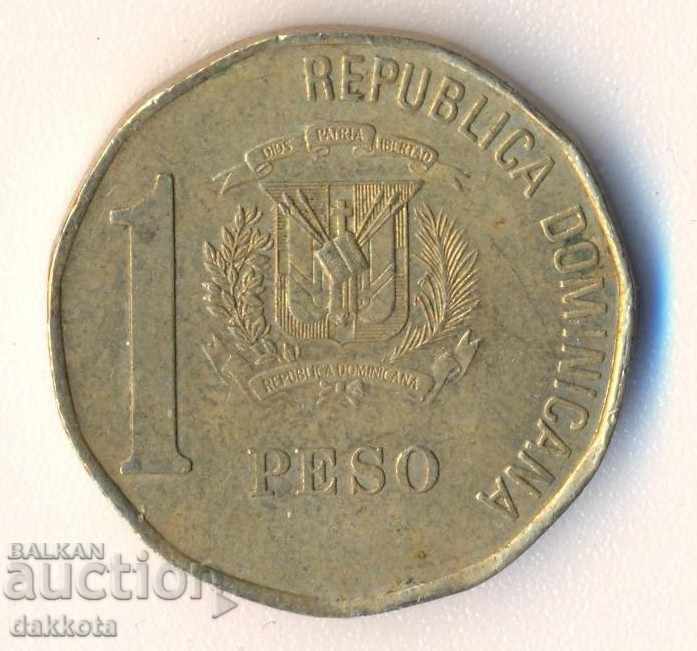 Dominican Republic 1 peso 2002 year