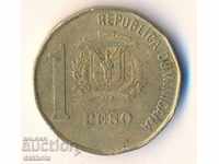 Republica Dominicană 1 peso 2002 an