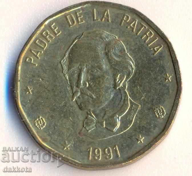 Dominican Republic 1 peso 1991 year with price 1.50 BGN | € 0.77 Dominican Republic 1 peso 1991 year with price 1.50 BGN | € 0.77
