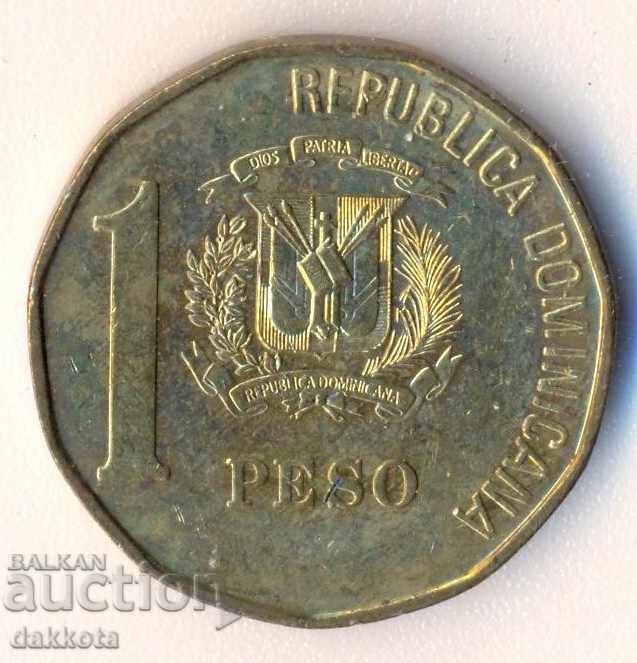 Dominican Republic 1 peso 1991 year