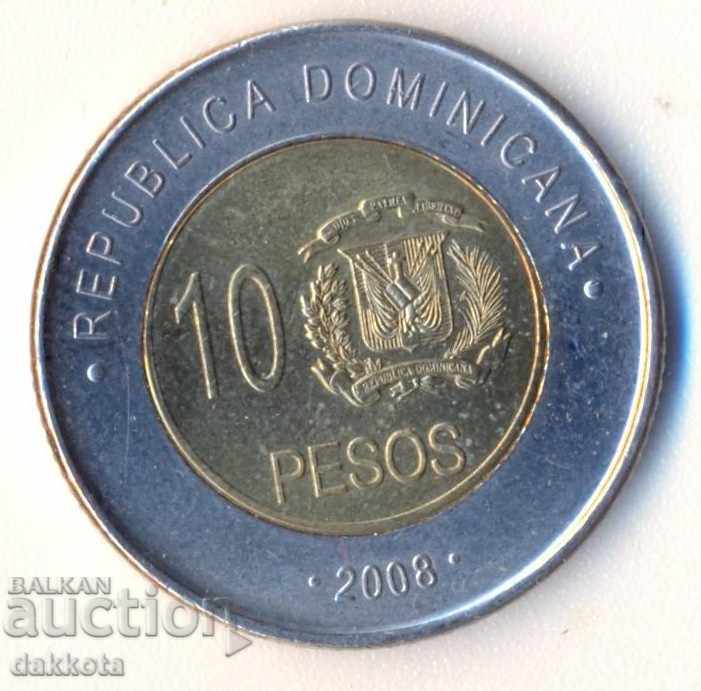 Republica Dominicană 10 pesos 2008