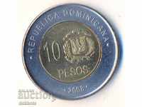 Доминиканска република 10 песос 2008 година