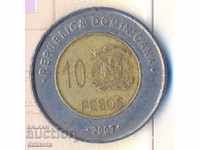 Доминиканска република 10 песос 2007 година
