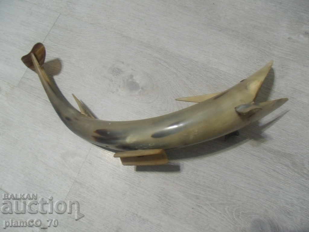 Auction No * 2545 old big figure of horn - fish Auction No * 2545 old big figure of horn - fish