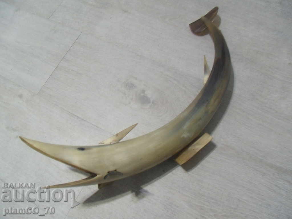 Delivery of No * 2545 old big figure of horn - fish Delivery of No * 2545 old big figure of horn - fish