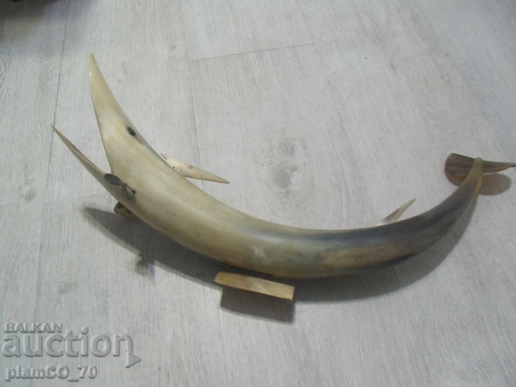 No * 2545 old big figure of horn - fish - 5 No * 2545 old big figure of horn - fish - 5
