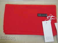 Fine scarf 100% cashmere, crimson red, Mongolia