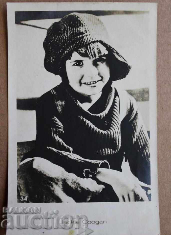 THE CHILD CHARLI CHAPLIN STAR POSTCARD CARD