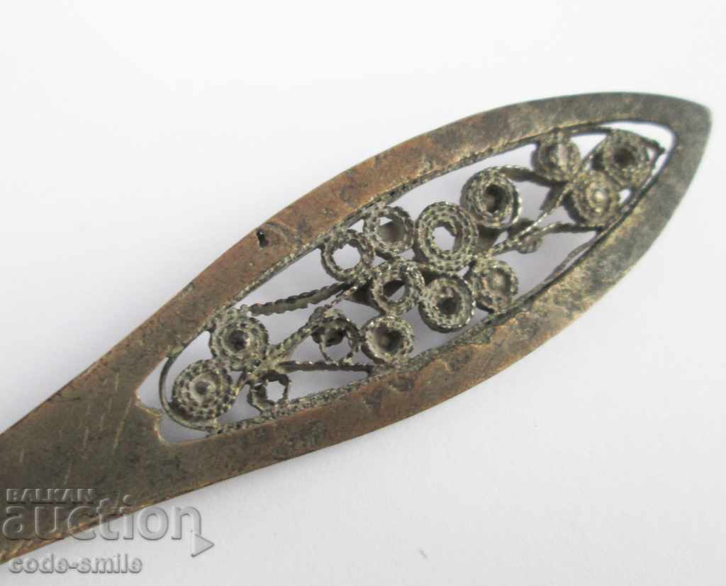 An old Renaissance silver spoon with filigree - 6 An old Renaissance silver spoon with filigree - 6