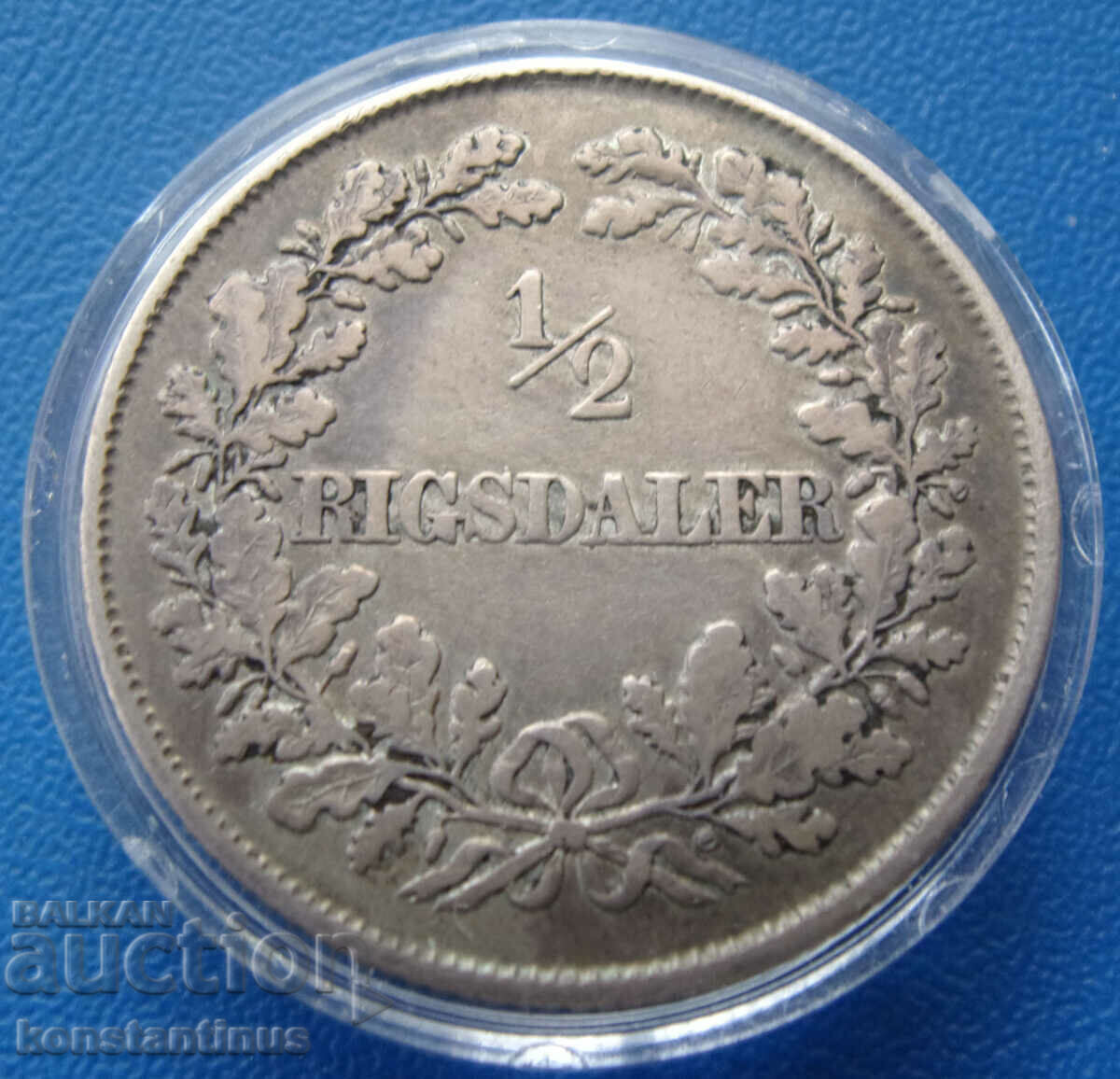 Denmark ½ Rigsdaler 1855 Very Rare