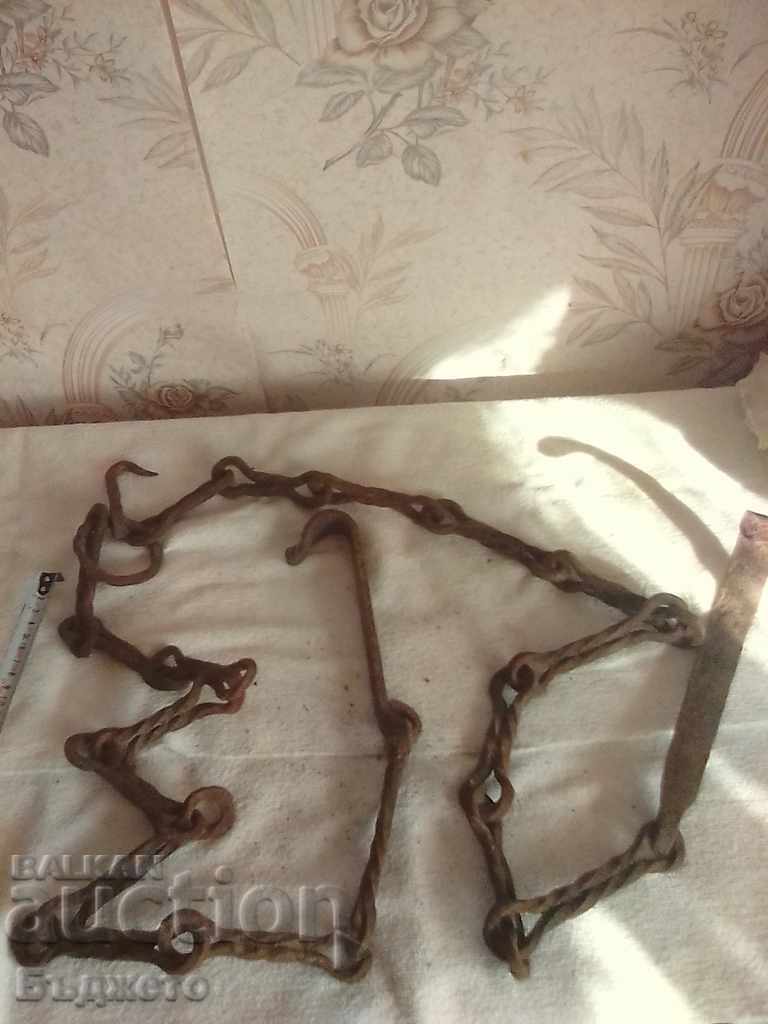 Delivery of Old wrought iron hearth chain