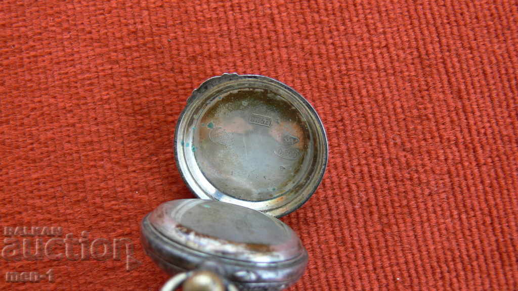 SILVER POCKET WATCH WITH MANY HALLMARKS - 5 SILVER POCKET WATCH WITH MANY HALLMARKS - 5