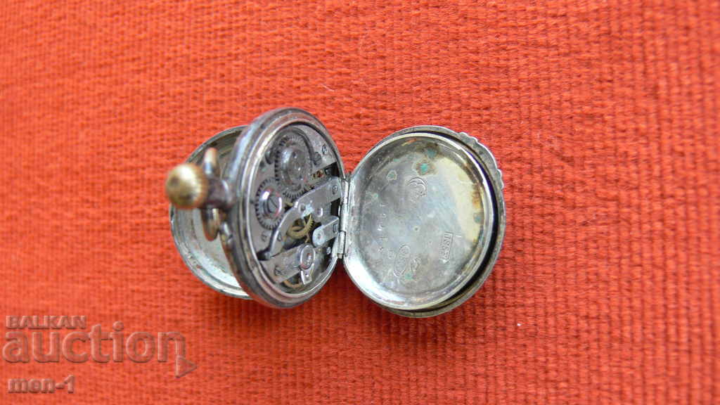 SILVER POCKET WATCH WITH MANY HALLMARKS - 6 SILVER POCKET WATCH WITH MANY HALLMARKS - 6