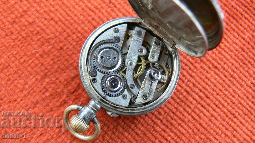 SILVER POCKET WATCH WITH MANY HALLMARKS - 7 SILVER POCKET WATCH WITH MANY HALLMARKS - 7