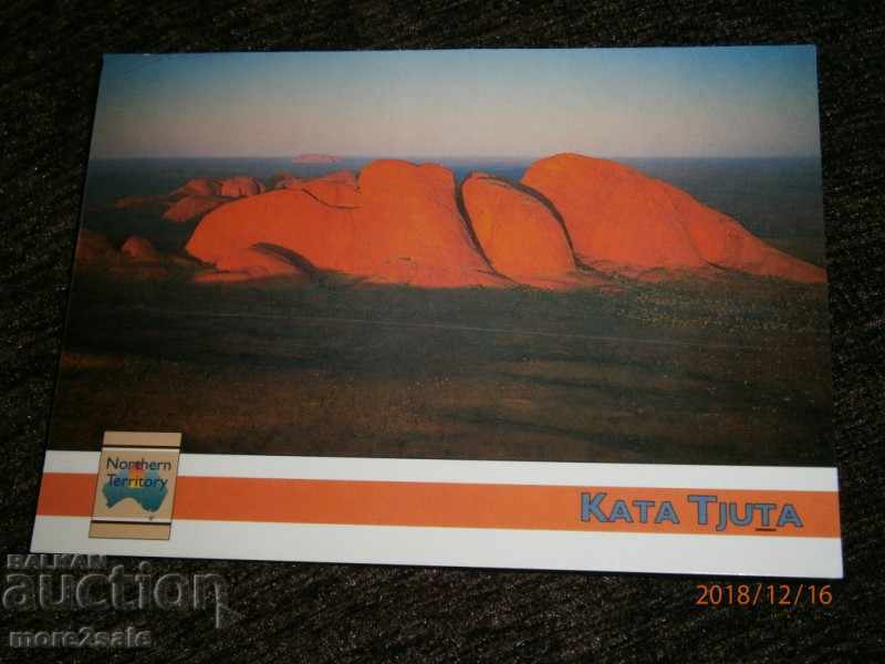 Postcard - KATA TJUTA TRAVEL 1995 AUSTRALIA - GERMANY