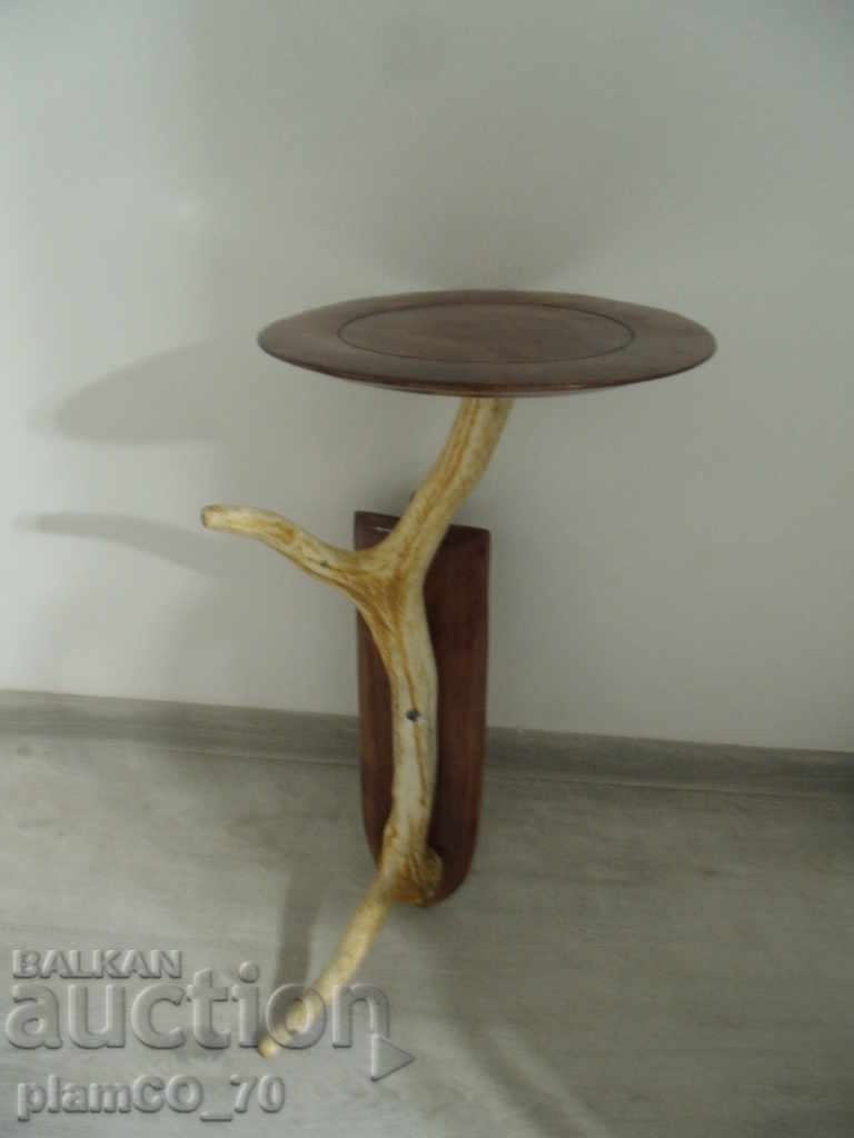 Auction No * 1669 old stand / horn decoration - for wall Auction No * 1669 old stand / horn decoration - for wall