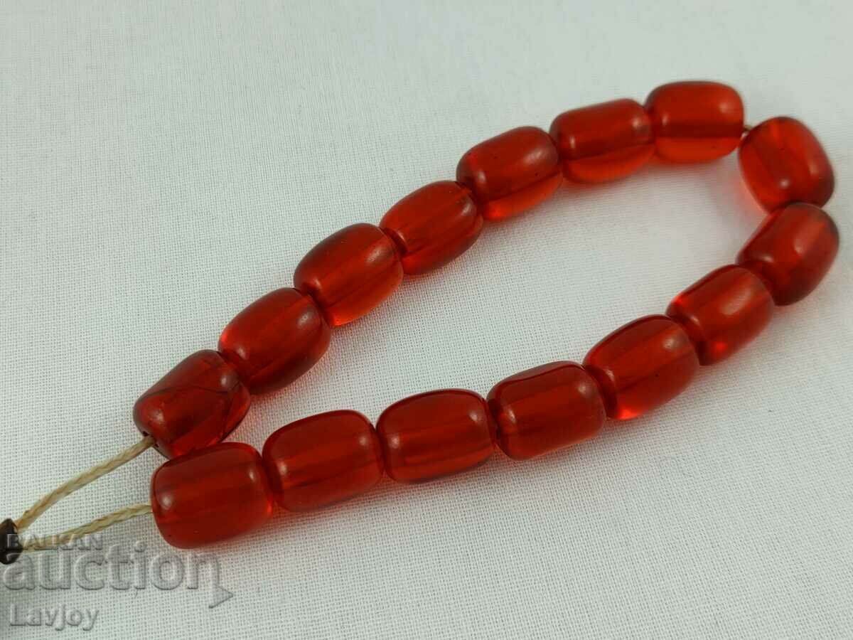 Delivery of Rosary red transparent amber Delivery of Rosary red transparent amber