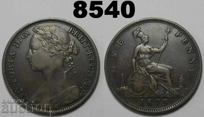 Великобритания 1 пени 1879 монета