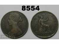 Marea Britanie 1 penny 1862 de monede