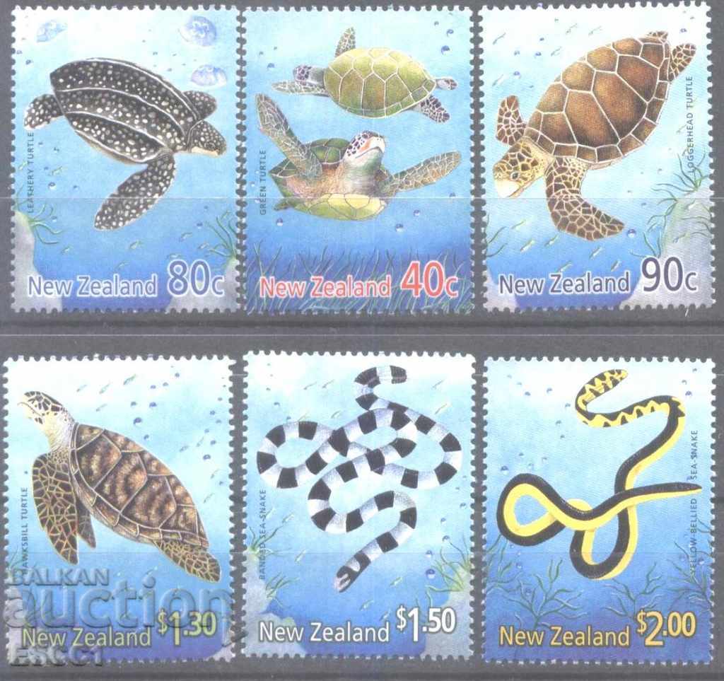Clean Fauna Fauna Snakes Turtles 2001 from New Zealand