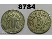 Νομίσματα US 5 cent 1868 XF