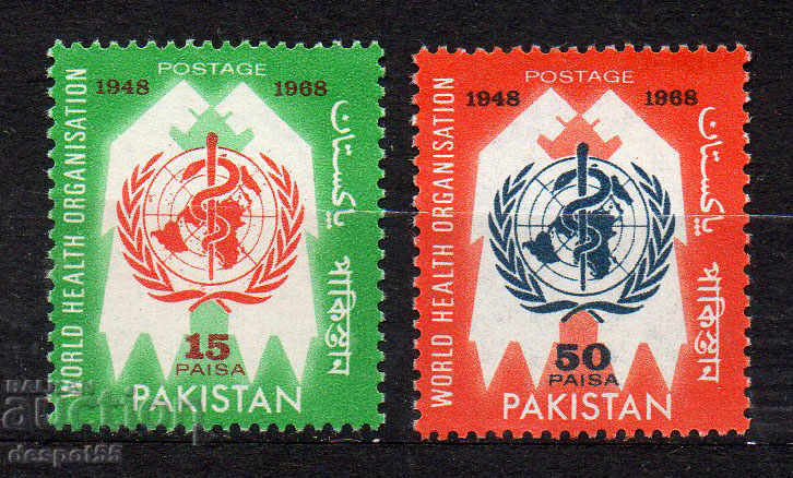 1968. Пакистан. 20 г. на Световната здравна организация.