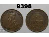 Австралия 1 пени 1920 VF+/aXF монета
