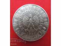 10 zlotys 1935 Poland silver