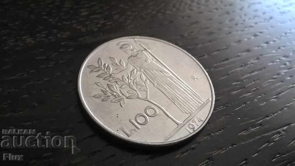 Monede - Italia - 100 liras | 1974.