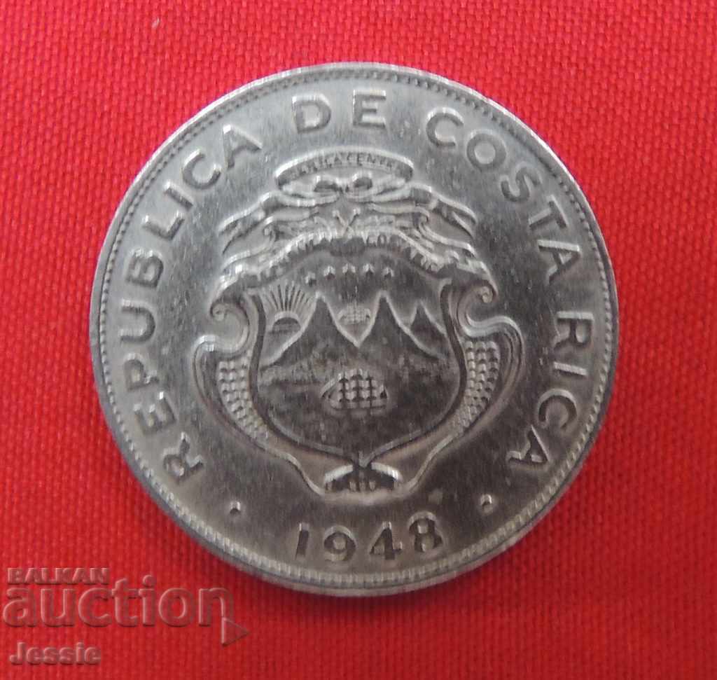 25 centimos 1948. Κόστα Ρίκα με τιμή € 4.55 | 8.90 BGN
