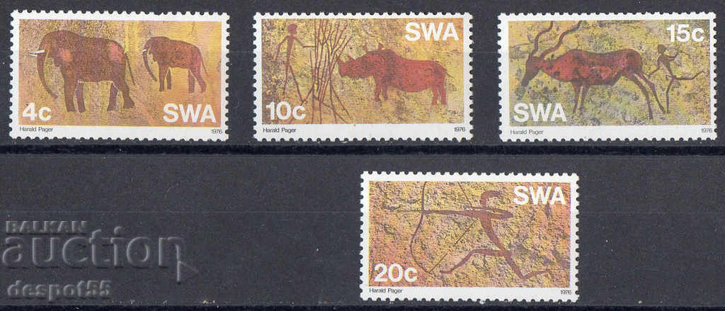 1976. Югозападна Африка. Каменни рисунки на древните бушмени