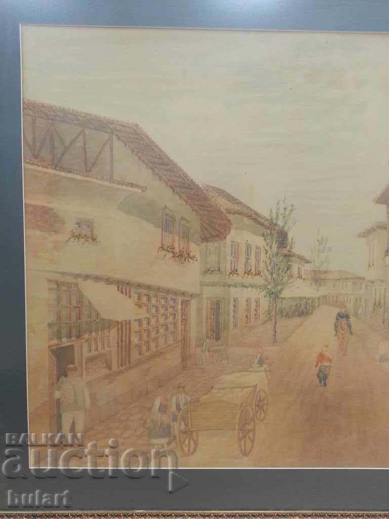 Painting "Sofia" Lazar Parashkevanov Identification with price 3400.00 BGN | € 1738.39