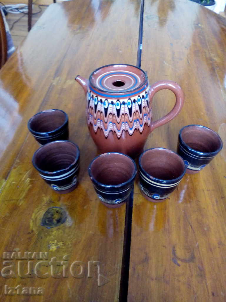 Old ceramic service with price 12.00 BGN | € 6.14 Old ceramic service with price 12.00 BGN | € 6.14