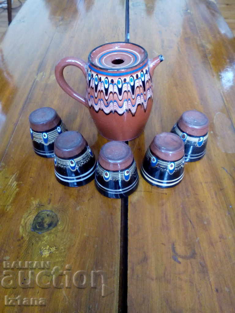 Auction Old ceramic service Auction Old ceramic service