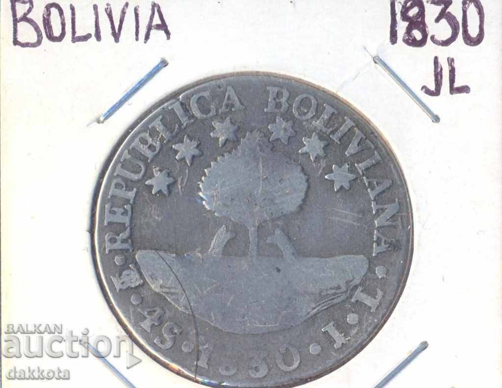 Bolivia 4 Sol 1830, argint, 13 grame