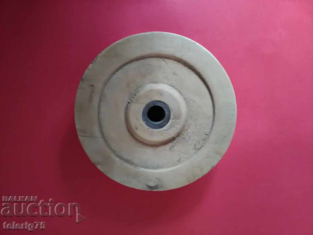 Old Wooden Wheel with Metal / Bronze Bush-17cm / 4.5cm with price 20.00 BGN | € 10.23