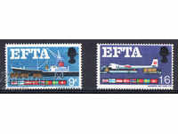1967. Великобритания. Знамена на държавите, членки на EFTA.