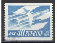 1961. Швеция. Авиация - Скандинавски авиолинии (SAS).