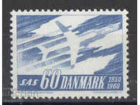 1961. Danemarca. Aviația - companiile aeriene scandinave (SAS).